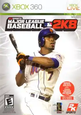 Major League Baseball 2K8 (USA) box cover front